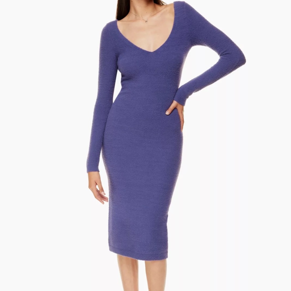 Wilfred Hush knit dress in purple